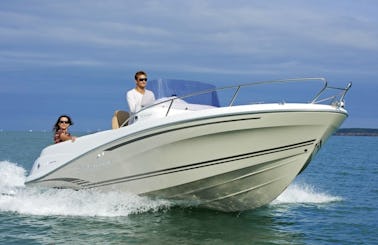 Rent a 21' Cap Camarat 6.5 CC Power Boat in La Rochelle, France (License Required)