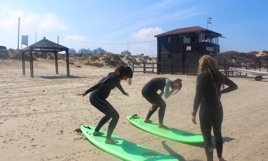 Surfing Lessons with Friendly and Experienced Instructors in Giv'at Olaga