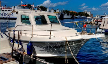 Location de pêche dans le canal de Zadar sur le yacht à moteur Araussa 740