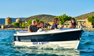 Rent this boat for up to 6 people for €85 an hour in Lasithi, Greece