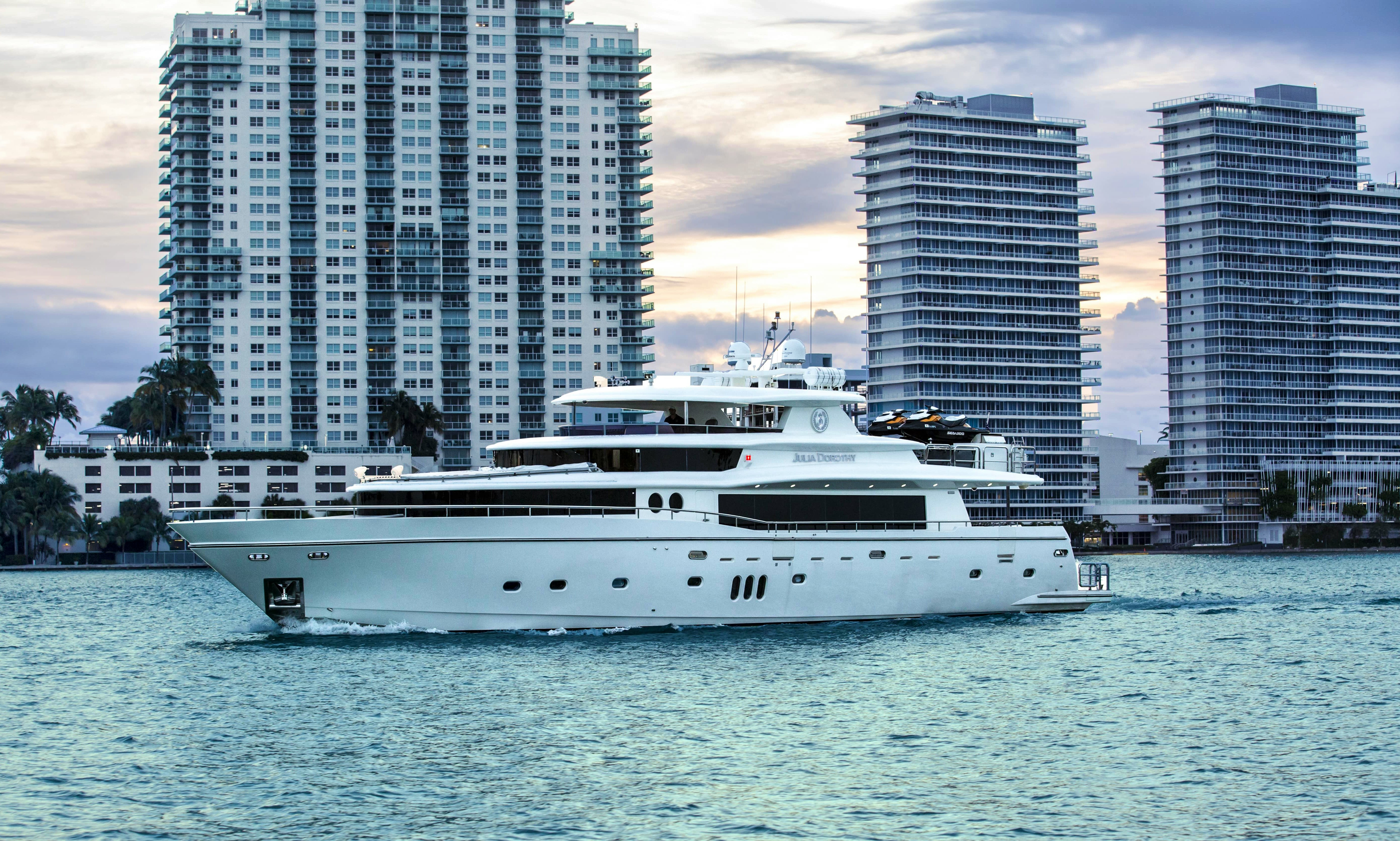 charter a yacht from miami to bahamas