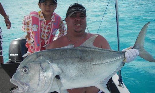 Fishing Trip for 4 People in a 29' Yamaha Japanese Style Center Console in Koror City, Palau