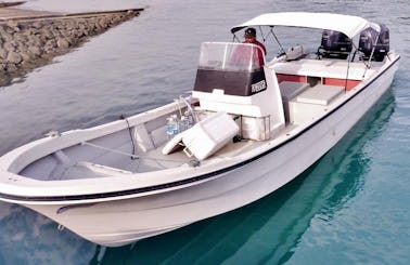 Fishing Trip for 4 People in a 29' Yamaha Japanese Style Center Console in Koror City, Palau
