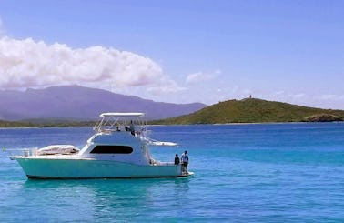 Chris Craft 45' Sport Flybridge Luxury Yacht Rental Beautiful Beaches
