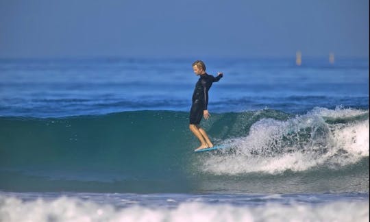 Surf Lessons with Experienced Coach at Sandy Bank Bay