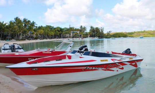 Private Speedboat Trip for 10 People with BBQ and Drinks Onboard in Mauritius