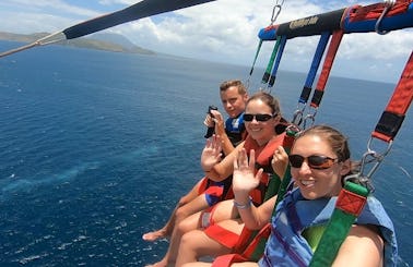 Parasailing in St.Kitts