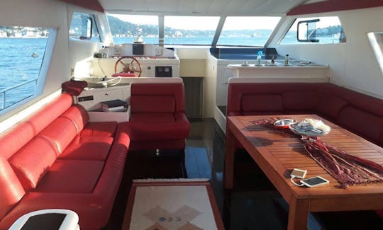 Luxury Motor Yacht Rental for 15 People in Istanbul, Turkey