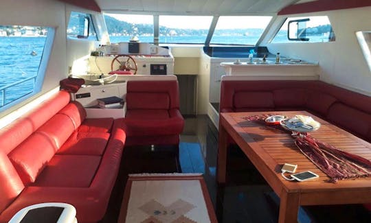 Luxury Motor Yacht Rental for 15 People in Istanbul, Turkey