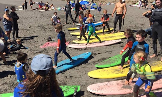 Book a Surfing Lessons in Algarrobo beach for 1:30 hour!