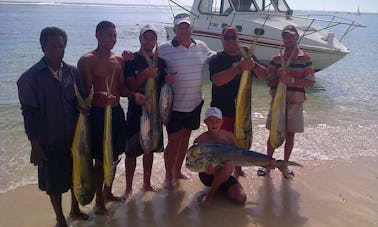 Big Game Fishing, barco de cruzeiro com cabine de 32 pés, Maurício