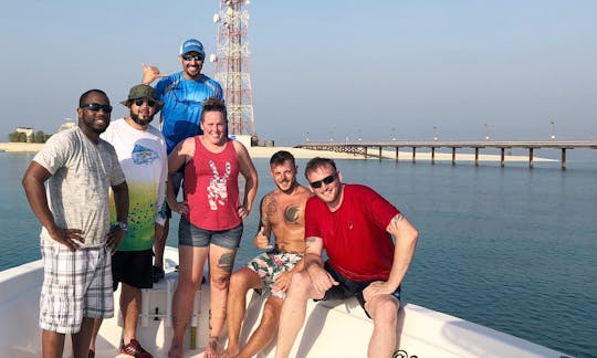 Group picture at Qaruh island