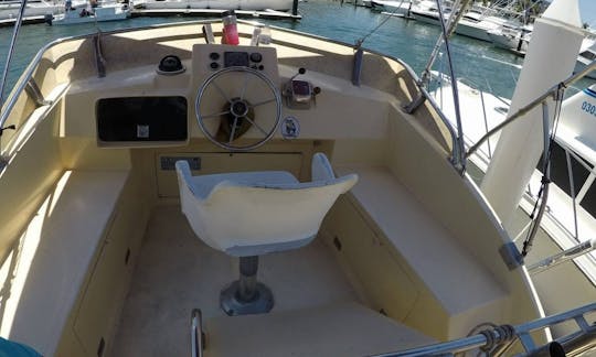 28ft Edith Fishing Boat Charter for 4 People in Cabo San Lucas, Mexico