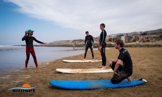 Fun Surfing Lessons With Qualified Instructors in Tamraght, Morocco!