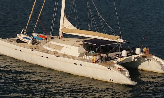 Charter 85' Lonestar Sailing Catamaran in Anambas Islands, Thailand, Myanmar, Malaysia and other Indian Ocean destinations