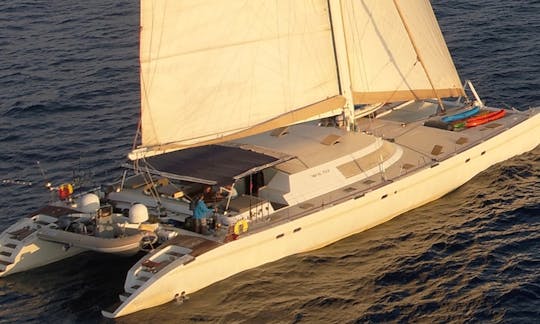 Charter 85' Lonestar Sailing Catamaran in Anambas Islands, Thailand, Myanmar, Malaysia and other Indian Ocean destinations