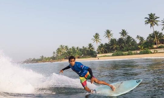 Surf Lessons with a Professional Instructor in Weligama, Sri Lanka