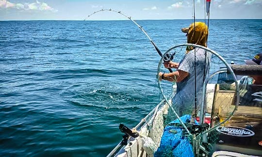 Texas Gulf Coast Sportfishing aboard a 34' Bertram Sportfisher
