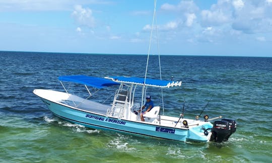 Private Fishing Charter for 6 People on 29' Imemsa Boat in Cancún