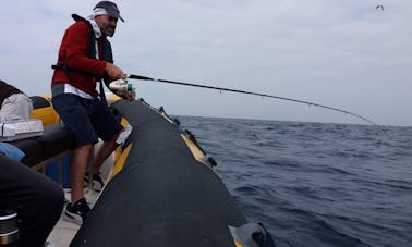 Location de pêche sportive RIB pour 8 personnes maximum à Peniche, Portugal