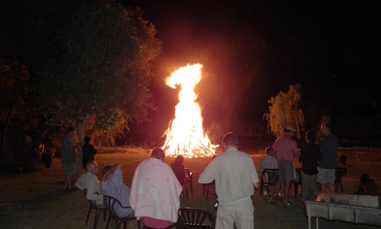 New year's bonfire