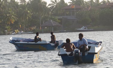 ¡Aventura de pesca en la laguna en Aluthgama, Sri Lanka!