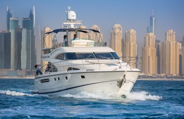 Fairline 64ft Power Mega Yacht Rental in Dubai, United Arab Emirates