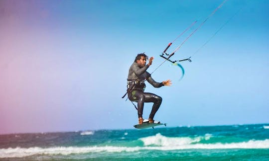 Private Kitesurfing Lesson with 100 Feet  IKO Center in Santa Maria, Cape Verde