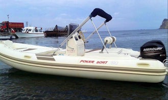 Mercury Powered Semi Rigid Inflatable Poker Boat in Giardini Naxos