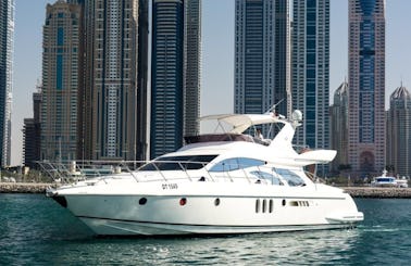 62 ft Azimuth Motor Yacht Charter for 25 People in Dubai