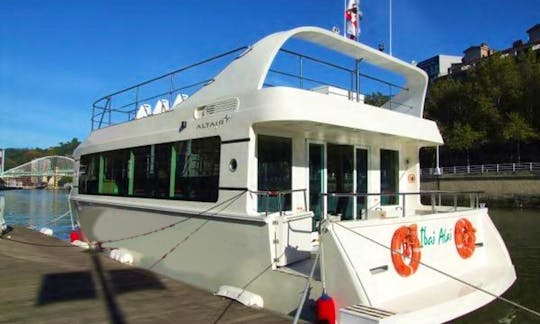 Luxury ''Ibai Alai'' Passenger Boat Charter in Bilbao, Spain