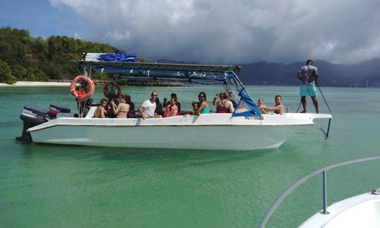 Excursion passionnante en bateau avec safari sur les récifs coralliens à Victoria, aux Seychelles