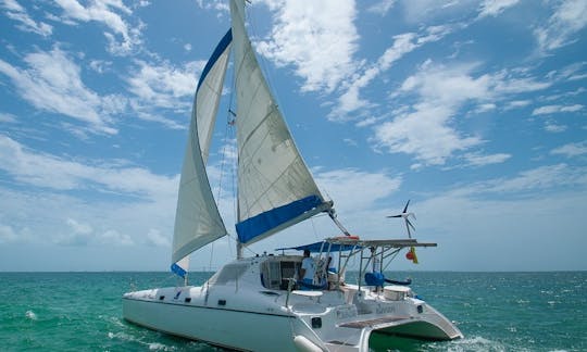 Private Catamaran rental Cancun Isla Mujeres