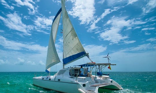 Private Catamaran rental Cancun Isla Mujeres