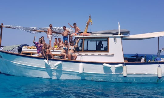 12 people 8 paddle surf Snorkel Capitan 2hPetrol free. 11p in Night paella. Formentera port in. Snaks and drinks in  ;-)
