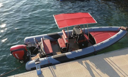 Best deal for daily adventure on sea!!!Stress free!!!Rent Rib Falkor 22 with skipper for 6 persons in Trogir