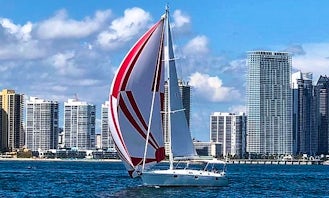 Private Sailing Charter on Miami's Biscayne Bay - Beneteau 40 ft sailboat