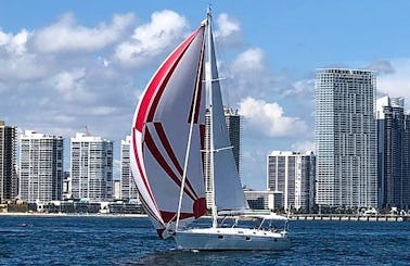 Private Sailing Charter on Miami's Biscayne Bay - Beneteau 40 ft sailboat