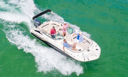 Enjoy this 24' Hurricane Deckboat!