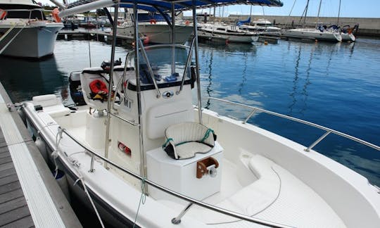 High Quality Boston Whaler 190 Outrage For Charter In Calheta Marina Madeira Island.