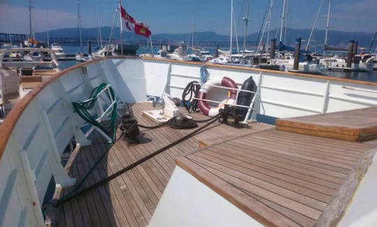 72' Classic Motor Yacht for Charter in Vigo, Spain