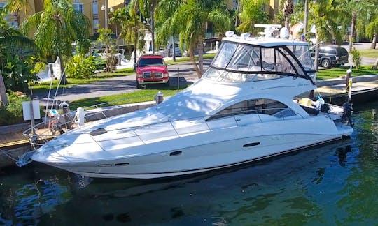 Party with style on a luxury 51’ Sea Ray Fly bridge. We have The best Bluetooth stereo system in town, grill floating and paddle boards. Minimum 4 hours