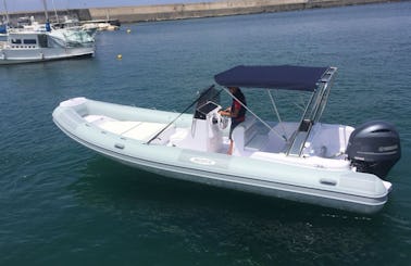 Predator 7.3 Rigid Inflatable Boat Rental in Forio