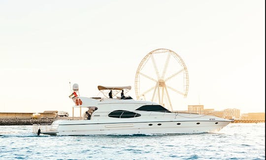 70' Prime Yacht Rental in Dubai Marina, Dubai for 22 person!
