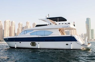 Explore in Dubai On This Amazing 88' Prime Yacht!