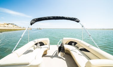 Pontoon Boat Rental in Ria Formosa, Faro, Algarve Portugal