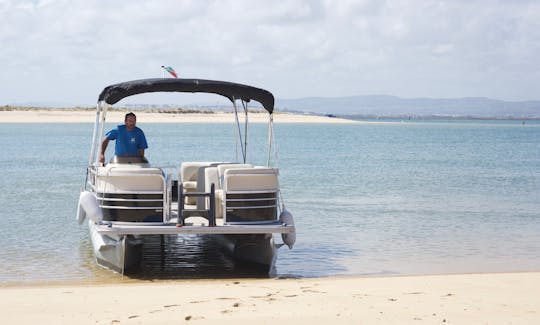 Pontoon Boat Rental in Ria Formosa, Faro, Algarve Portugal