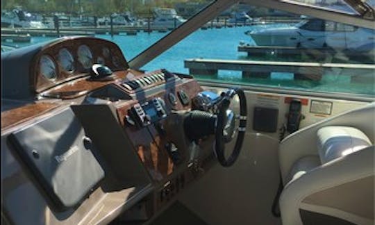 45' Rinker Boats Express Cruiser Motor Yacht Rental In Chicago, Illinois