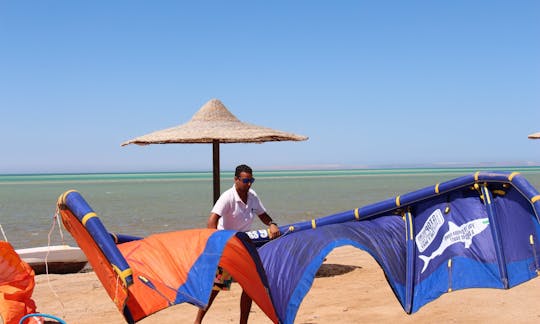 Kiteboarding with IKO-instructor of Kite-Active Team in Red Sea Hurghada