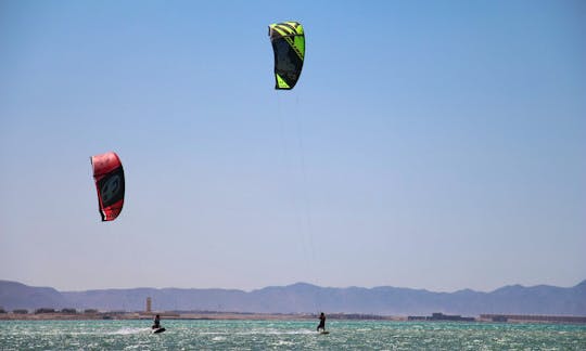 Kiteboarding with IKO-instructor of Kite-Active Team in Red Sea Hurghada